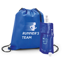 Kit Mochila Saco + Squeeze Dobrável KTDT9290